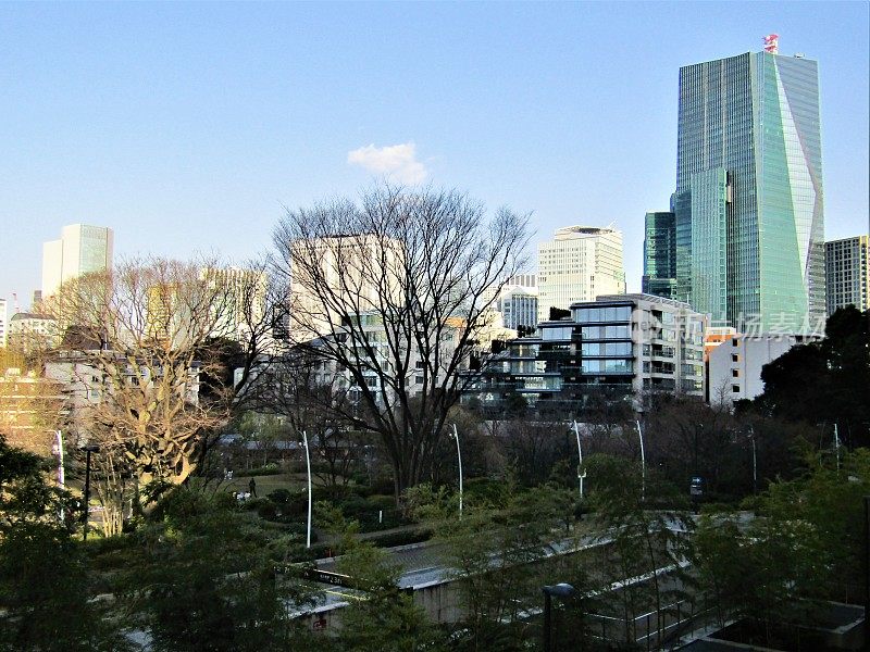 日本。春天。东京的摩天大楼长得比树还快。