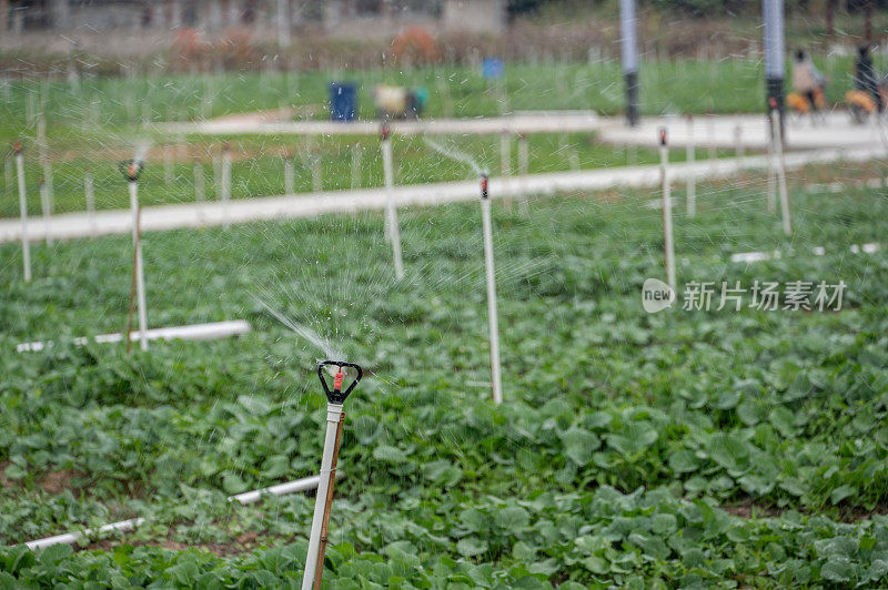 现代农业灌溉设备是用来灌溉农田的