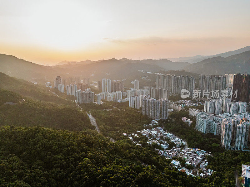 香港沙田地区的住宅大厦