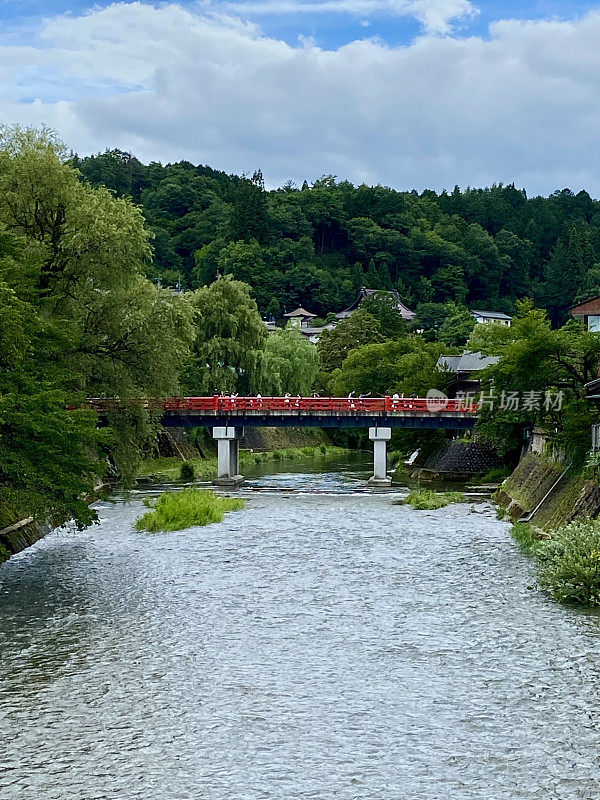 日本-高山村-老城区的老红桥