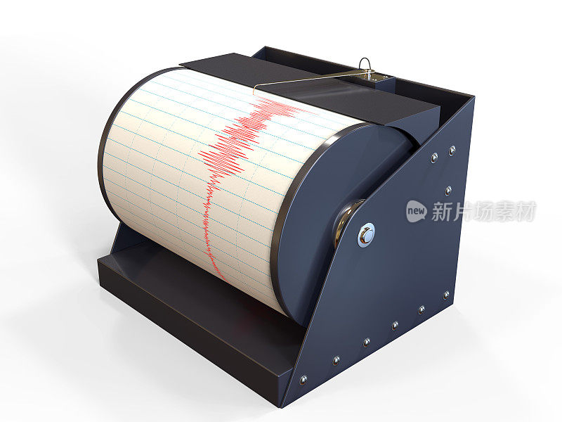 地震时记录地面运动的地震仪