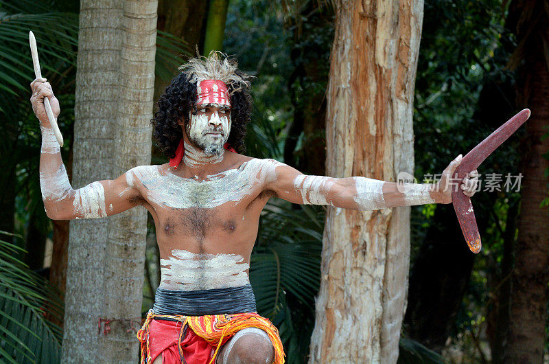 澳大利亚昆士兰的土著文化表演