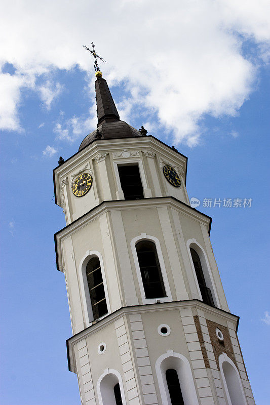 立陶宛维尔纽斯的教堂钟楼