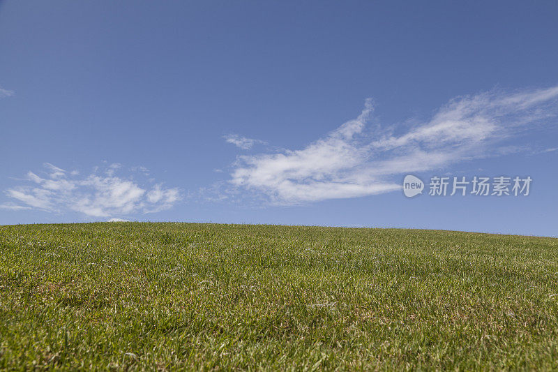 蓝天下的田野