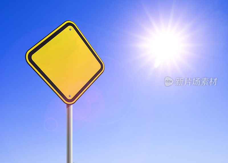 空白roadsign