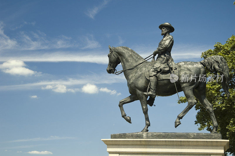 葛底斯堡内战战场上的雷诺兹雕像