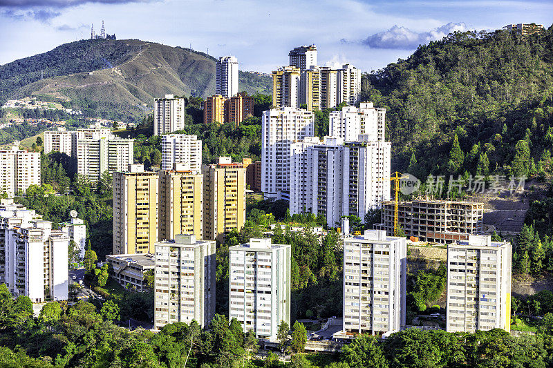 首都的住宅区建筑