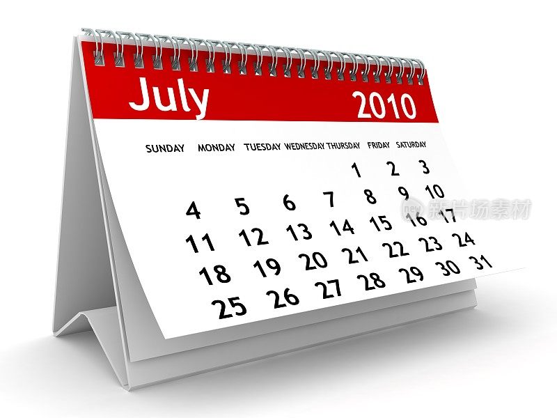 2010年7月-日历系列