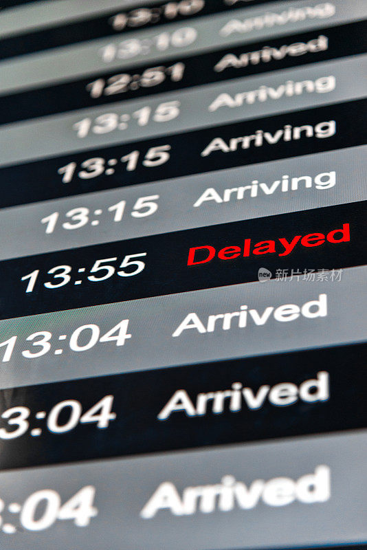 机场航班信息及延误消息