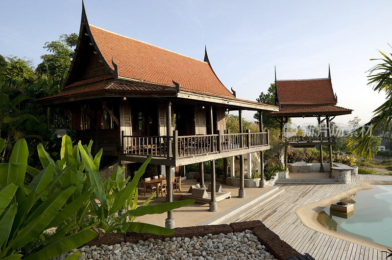 传统泰国建筑别墅别墅外观