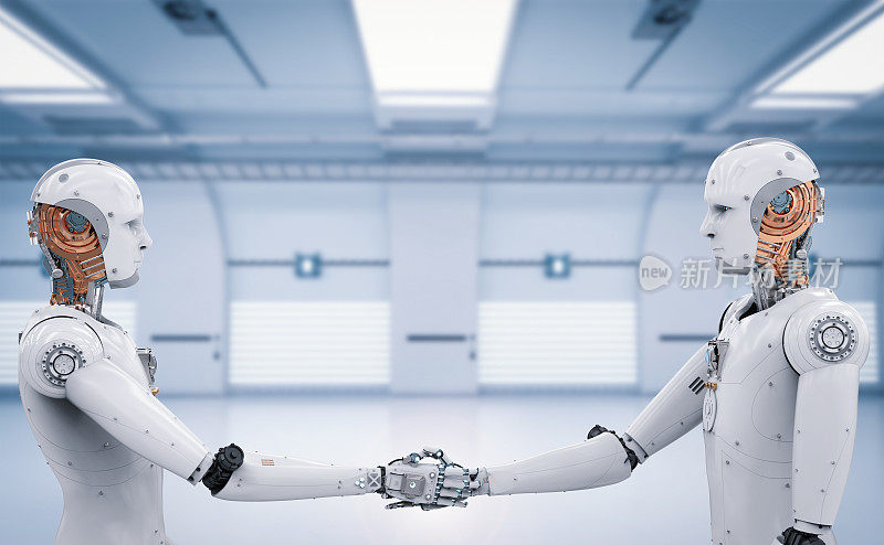 安卓机器人握手