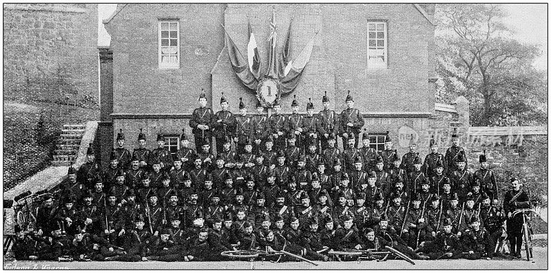 海军和陆军古董历史照片:埃克塞特和南德文郡