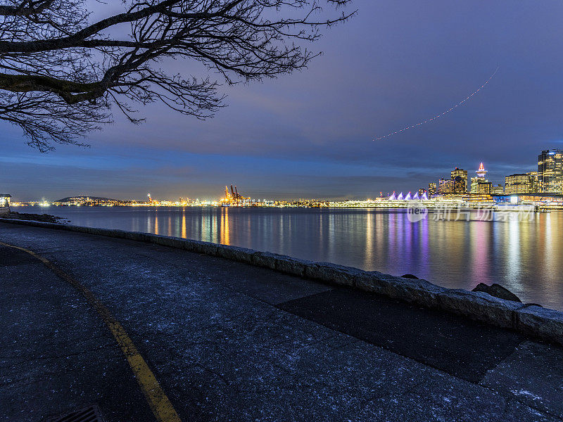 斯坦利公园的夜景