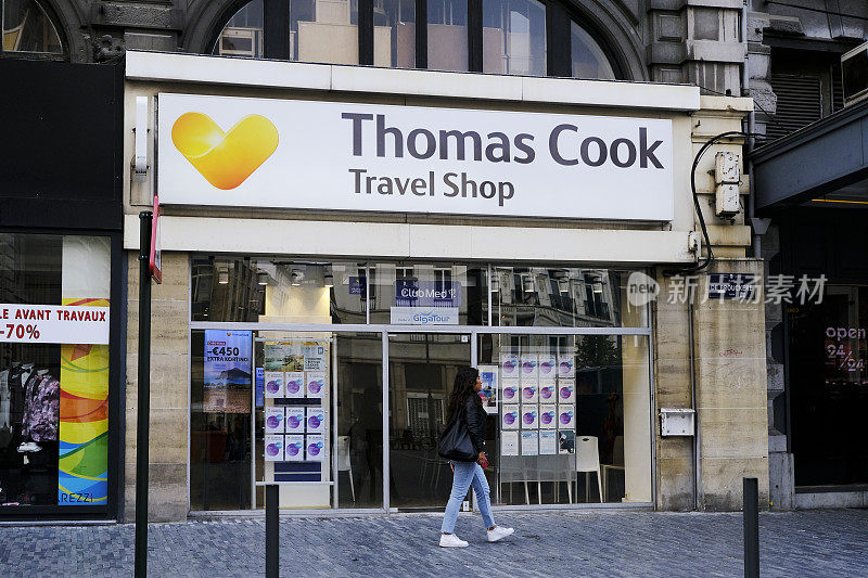 托马斯库克旅游公司关闭。比利时布鲁塞尔