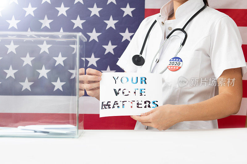 美国大选，医生呼吁投票