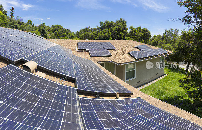 家用太阳能电池板天线