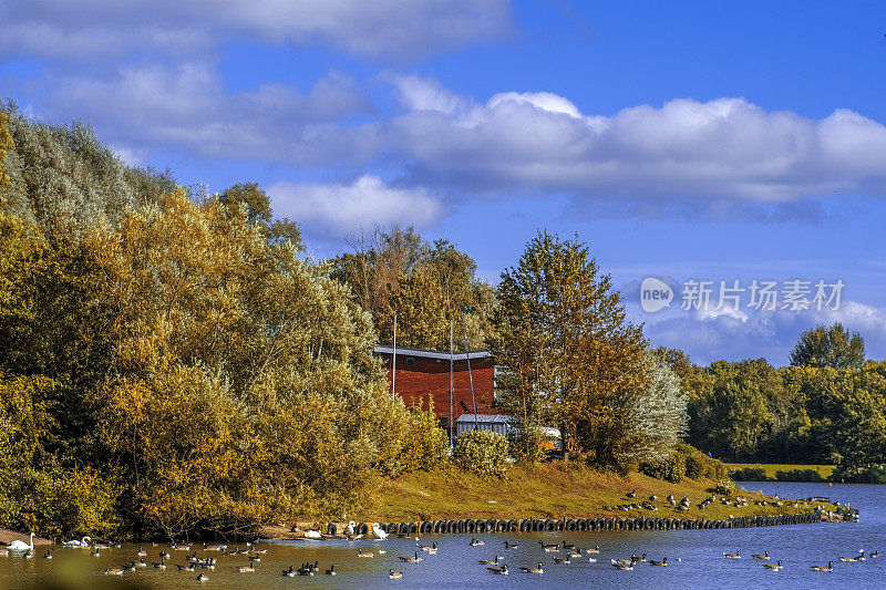 秋天河箭谷湖国家公园雷丁奇伍斯特郡英格兰中部英格兰英国