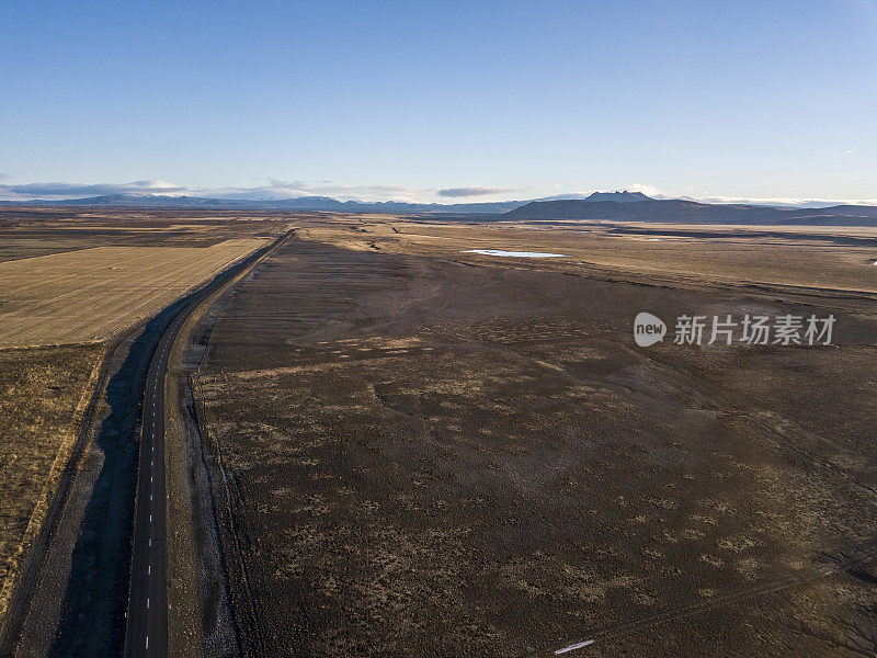 冰岛南部，鸟瞰图