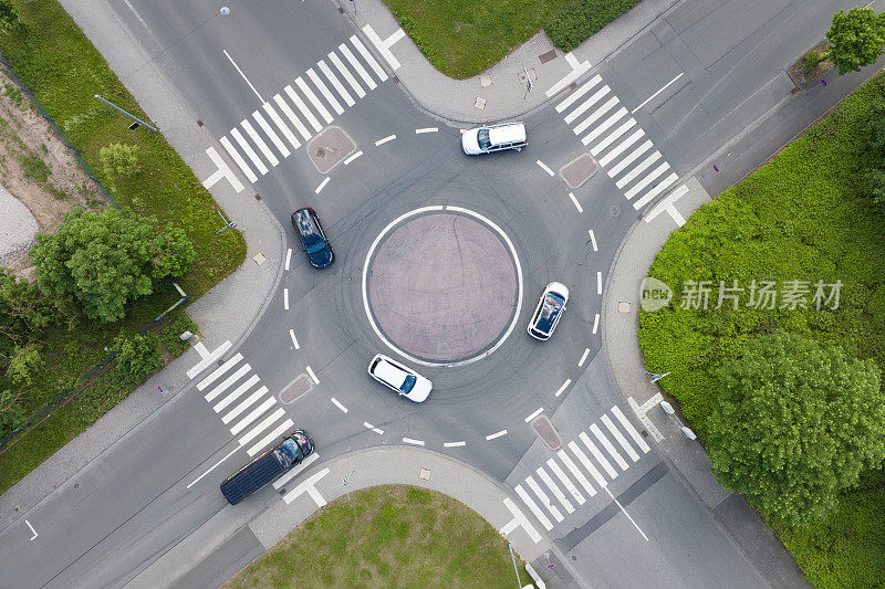 交通圈，鸟瞰图