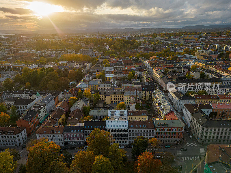 奥斯陆城市鸟瞰图