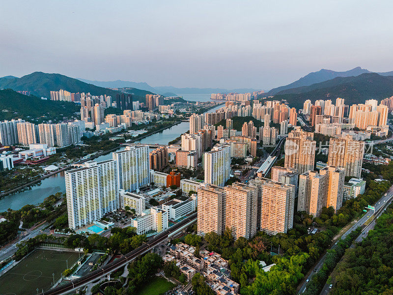 香港沙田地区的住宅大厦