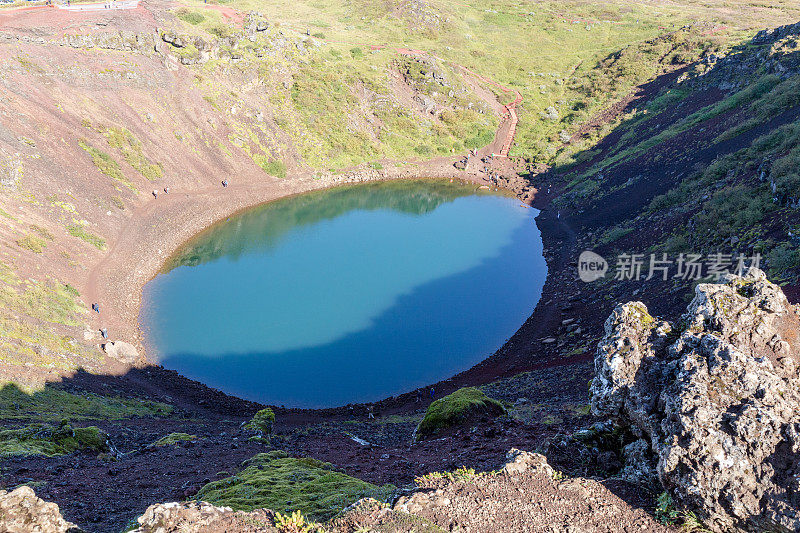 冰岛克里德火山口湖