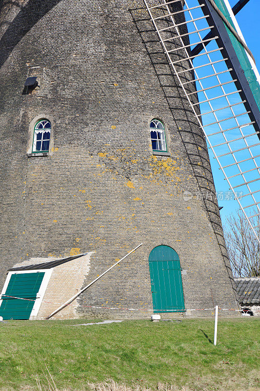 风车在Kinderdijk