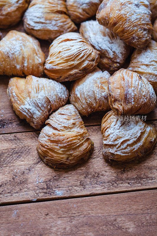 那不勒斯Sfogliatelle”