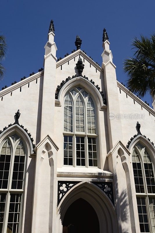 南卡罗来纳州查尔斯顿的法国胡格诺教堂