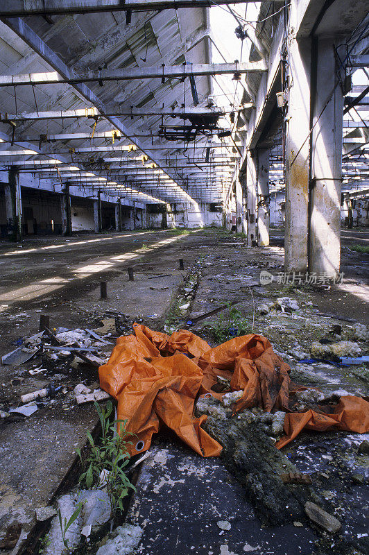 废弃的工厂。“后天”系列
