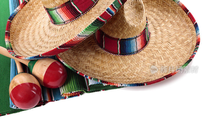 墨西哥毛毯和宽边帽