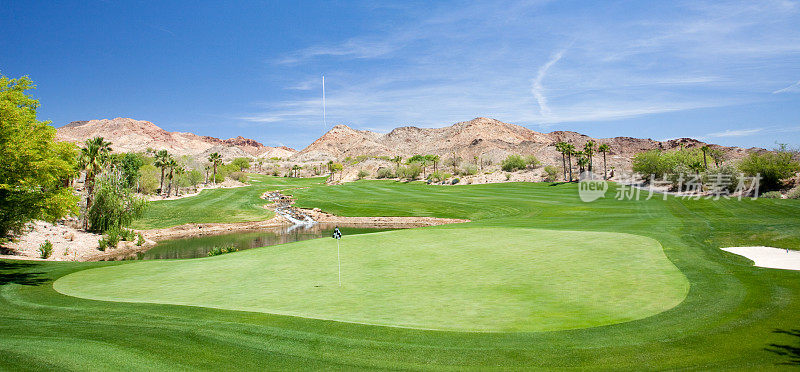 沙漠高尔夫球场全景图
