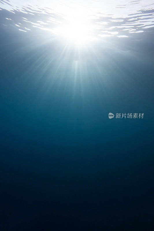 太阳光在水下