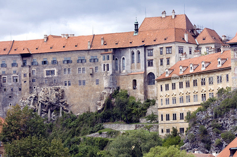 捷克克鲁姆洛夫村的古城堡