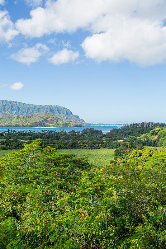 哈纳雷海湾，夏威夷考艾岛