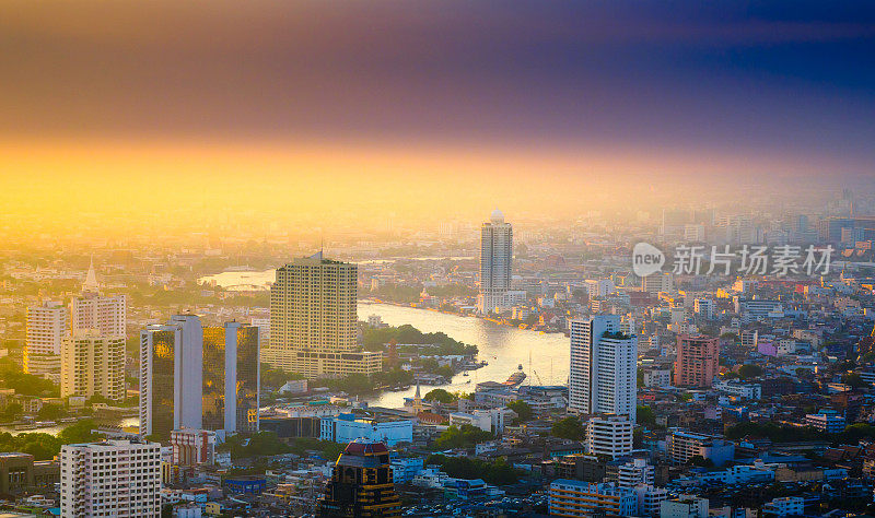 亚洲城市景观全景