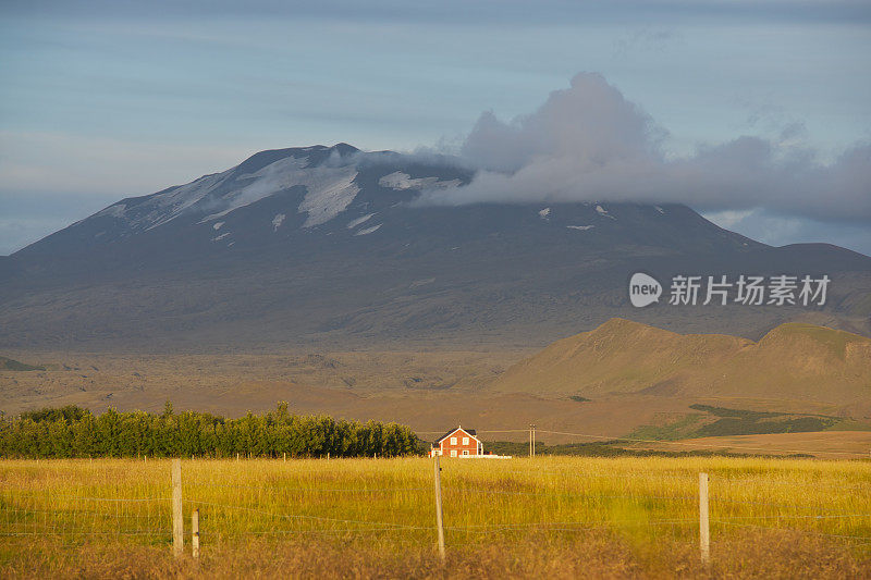 赫克拉火山的观点