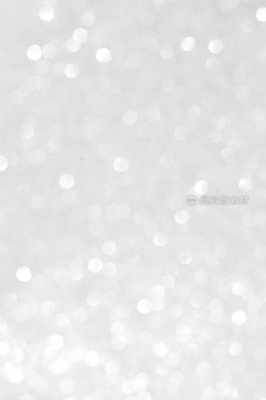 白色仙女圣诞灯抽象背景
