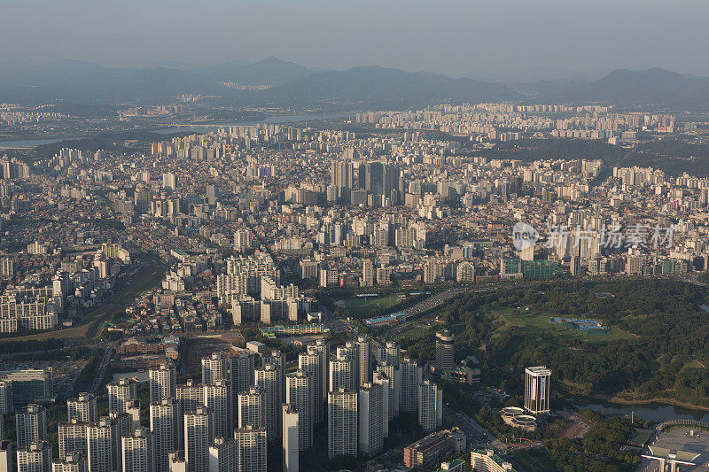 韩国首尔的城市景观
