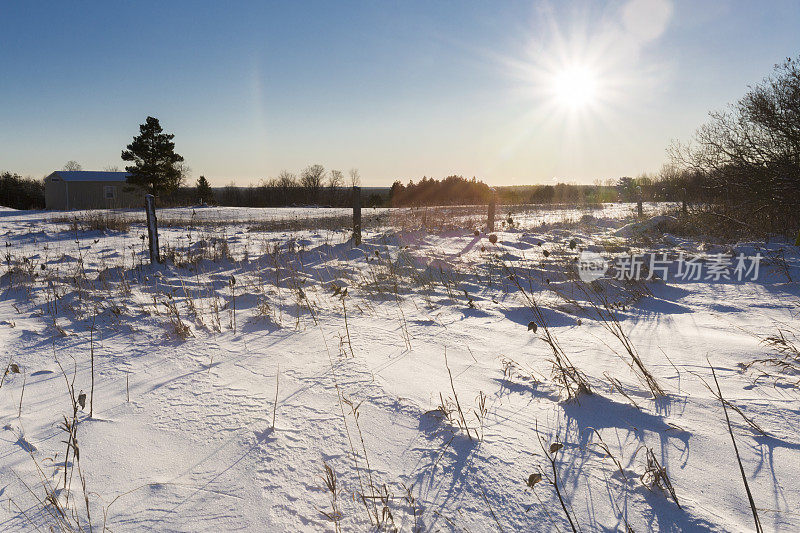 在Kawarthas日出