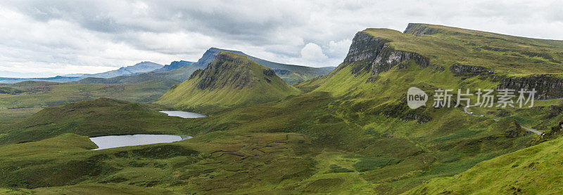 斯凯岛奎灵的壮观景色。苏格兰