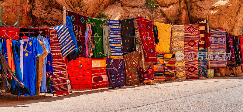 摩洛哥的手织地毯