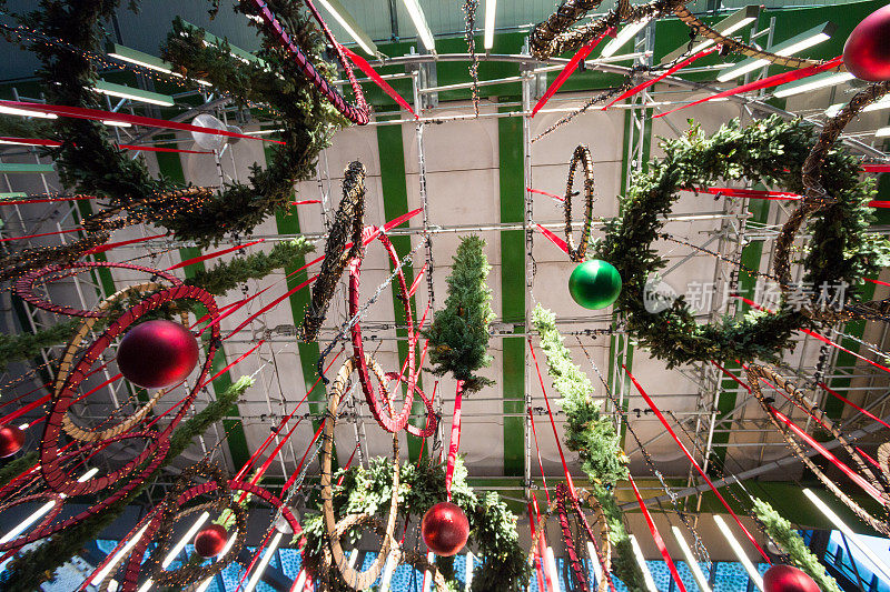 伦敦博罗市场的圣诞装饰