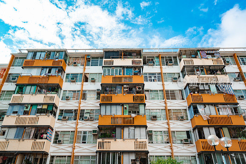 香港观塘旧公共住宅大厦