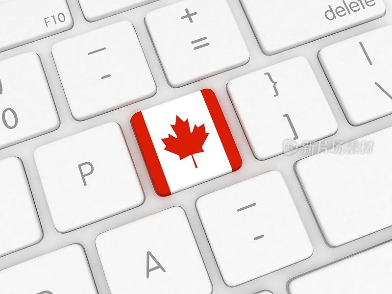 加拿大国旗键盘