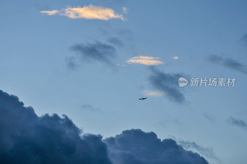 日落的天空背景