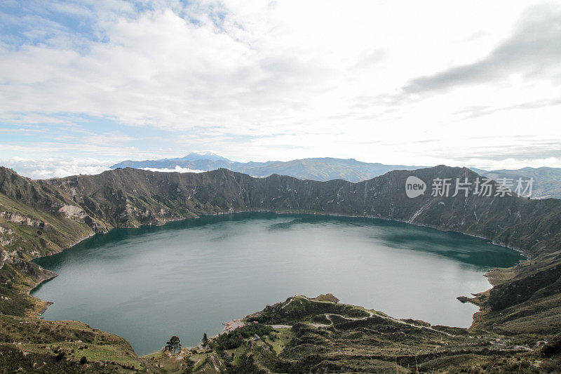 湖Quilotoa、厄瓜多尔