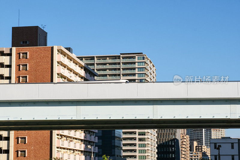 东京铁路高架桥的特写