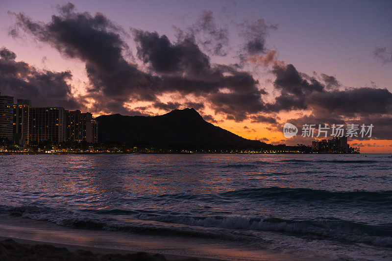 威基基海滩日出