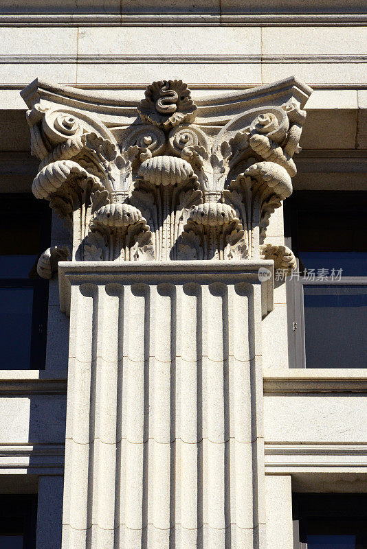 科林斯壁柱-西北共同人寿保险公司，1914年总部，密尔沃基，威斯康星州，美国